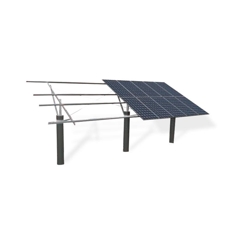 Sistema de montaje fotovoltaico de una sola columna.